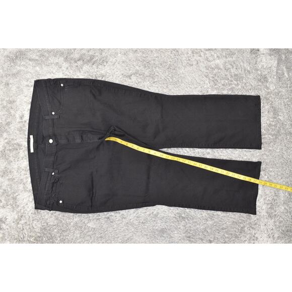 Levi's Women's Black Classic Bootcut Jeans 24W Plus Zip Solid Cotton Blend - Picture 2 of 7